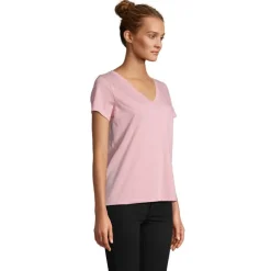 REGENT V T-SHIRT WOMEN / Cukierowy Róż S04766-AX-L