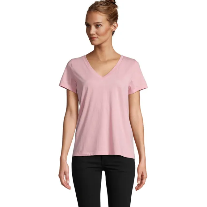 REGENT V T-SHIRT WOMEN / Cukierowy Róż S04766-AX-XS