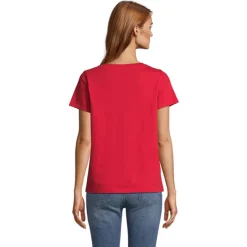 REGENT V T-SHIRT WOMEN / Czerwony S04766-RD-XS