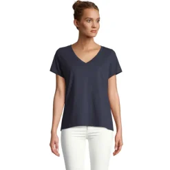 REGENT V T-SHIRT WOMEN / French Navy S04766-FN-XL