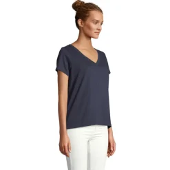 REGENT V T-SHIRT WOMEN / French Navy S04766-FN-XS