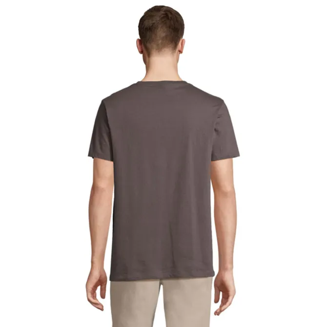 REGENT V V-NECK T-SHIRT / Ciemny Szary S04765-DG-3XL