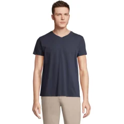 REGENT V  V-NECK T-SHIRT / French Navy S04765-FN-S