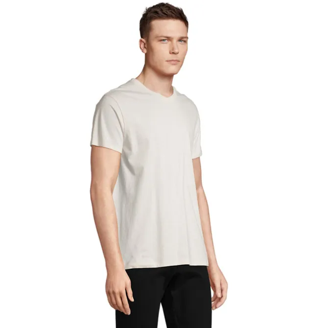 REGENT V V-NECK T-SHIRT / Off-White S04765-WW-3XL