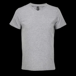 REGENT V V-NECK T-SHIRT / Szary Melanż S04765-GM-3XL