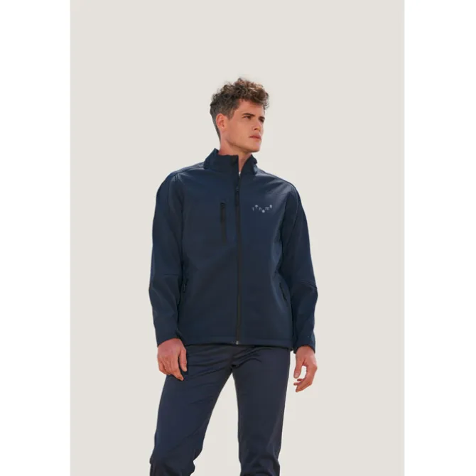 RELAX Męski softshell 340g / Abyss blue S46600-AB-XXL