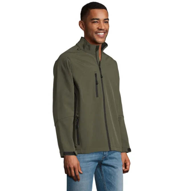 RELAX Męski softshell 340g / Army S46600-AR-4XL