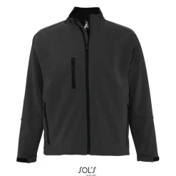 RELAX Męski softshell 340g / Charcoal grey S46600-CR-3XL