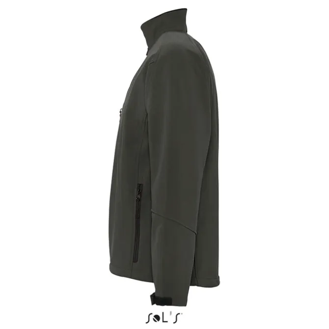 RELAX Męski softshell 340g / Charcoal grey S46600-CR-4XL