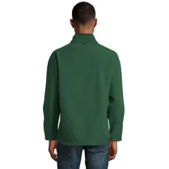 RELAX Męski softshell 340g / Ciemno-Zielony S46600-BO-3XL
