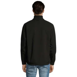 RELAX Męski softshell 340g / Czarny / Czarny opal S46600-BK-4XL