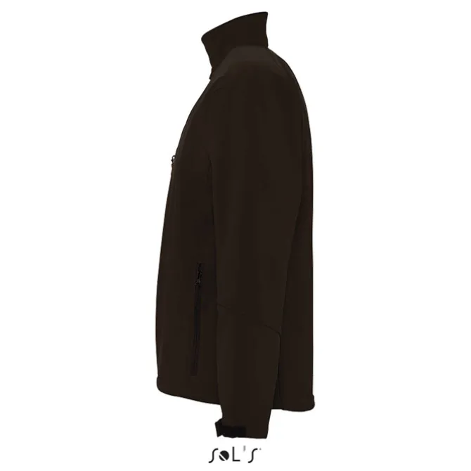 RELAX Męski softshell 340g / Dark Chocolate S46600-DC-XL
