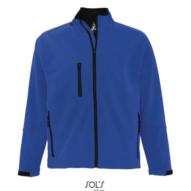RELAX Męski softshell 340g / Niebieski S46600-RB-S