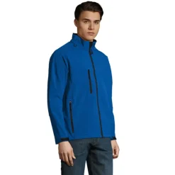 RELAX Męski softshell 340g / Niebieski S46600-RB-XXL