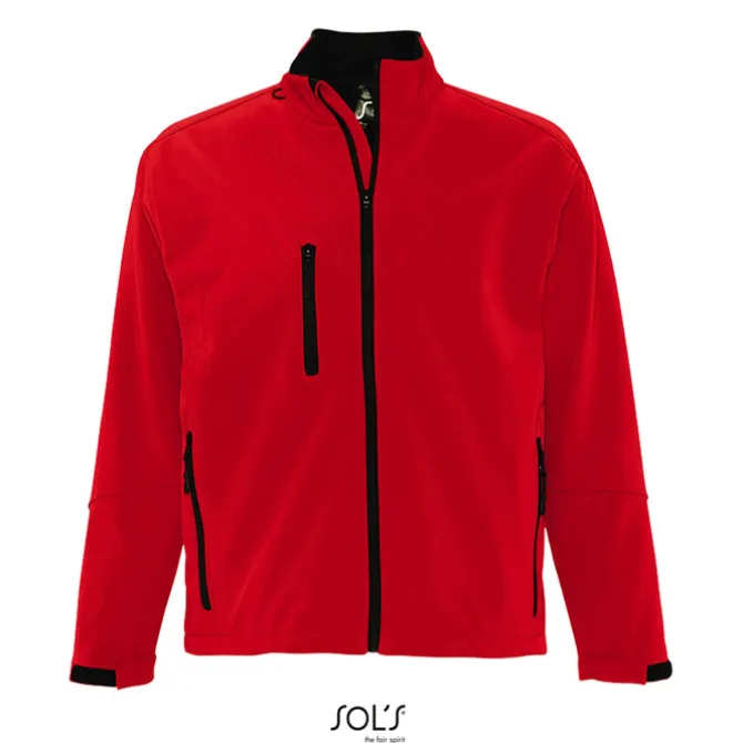RELAX Męski softshell 340g / Pepper red S46600-PE-L