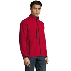 RELAX Męski softshell 340g / Pepper red S46600-PE-3XL