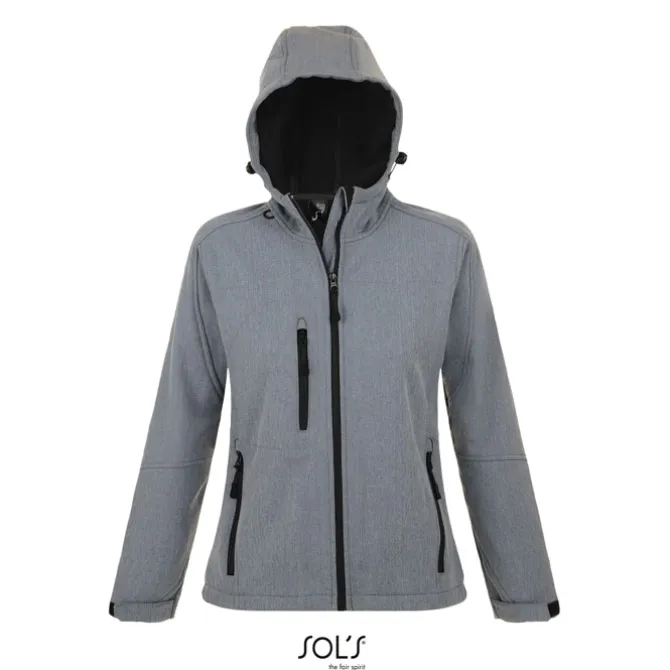 REPLAY damski softshell340 / Szary melanż S46802-GM-M