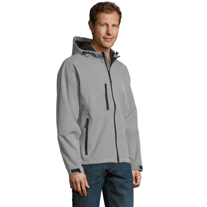 REPLAY męski softshell 340 / Szary melanż S46602-GM-XS