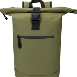 Resi Plus plecak na 15-calowego laptopa o pojemności 18 l z recyklingu, z certyfikatem GRS i zwijaną górną częścią / Czarny 13009390