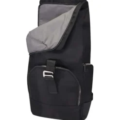 Rhine plecak ze zwijaną górą o wysokości 38 cm i pojemności 18 l wykonany z materiałów z recyklingu z certyfikatem GRS / Czarny 13008890
