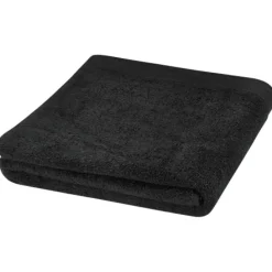Riley bawełniany ręcznik kąpielowy o gramaturze 550 g/m² i wymiarach 100 x 180 cm / Czarny 11700790