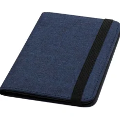 Ross etui na paszport RPET RFID wykonane z materiałów z recyklingu z certyfikatem GRS / Granatowy melanż 13005855