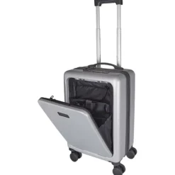 Rover Pro twarda walizka na kółkach z tworzyw sztucznych pochodzących z recyklingu z certyfikatem GRS o wysokości 51 cm i poj / Srebrny 13008781