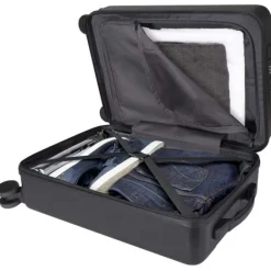 Rover Pro twarda walizka na kółkach z tworzyw sztucznych pochodzących z recyklingu z certyfikatem GRS o wysokości 51 cm i poj / Czarny 13008790