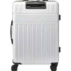 Rover rozszerzana walizka na kółkach z tworzyw sztucznych pochodzących z recyklingu na 24-calowego laptopa z certyfikatem GRS o pojemności 70 l / Srebrny 13009781