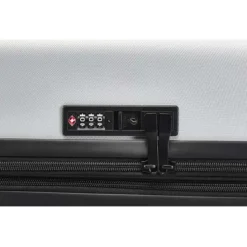 Rover rozszerzana walizka na kółkach z tworzyw sztucznych pochodzących z recyklingu na 24-calowego laptopa z certyfikatem GRS o pojemności 70 l / Srebrny 13009781