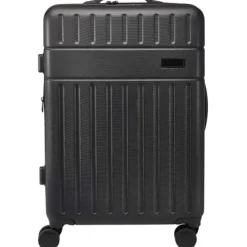 Rover rozszerzana walizka na kółkach z tworzyw sztucznych pochodzących z recyklingu na 24-calowego laptopa z certyfikatem GRS o pojemności 70 l / Czarny 13009790