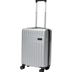 Rover twarda walizka na kółkach z tworzyw sztucznych pochodzących z recyklingu z certyfikatem GRS o wysokości 51 cm i pojemno / Czarny 13004990