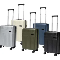 Rover twarda walizka na kółkach z tworzyw sztucznych pochodzących z recyklingu z certyfikatem GRS o wysokości 51 cm i pojemno / Czarny 13004990