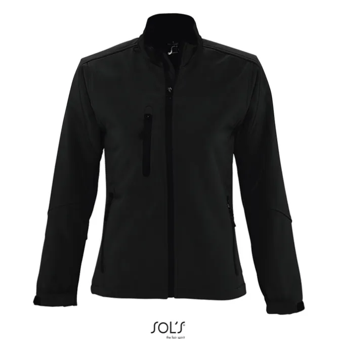 ROXY Damski softshell 340g / Czarny / Czarny opal S46800-BK-XXL