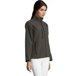 ROXY Damski softshell 340g / Szarość Węgla Drzewnego S46800-CR-L