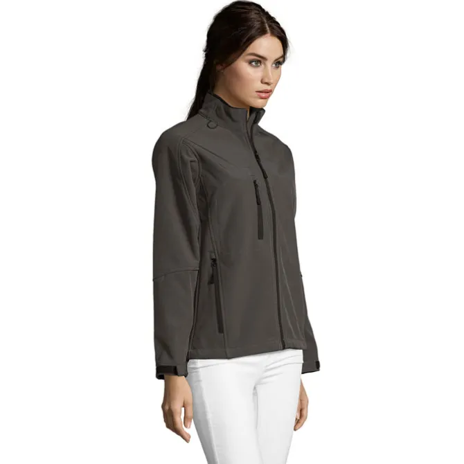 ROXY Damski softshell 340g / Szarość Węgla Drzewnego S46800-CR-XL
