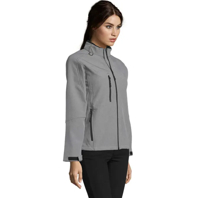 ROXY Damski softshell 340g / Szary melanż S46800-GM-XL