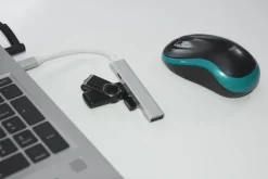 Rozdzielacz HUB USB z kablem typ C - ROSKO / Srebrny 09163-00