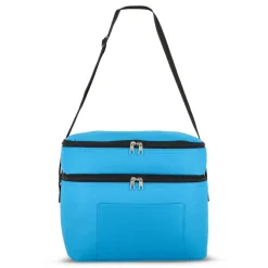 R-PET 600D Dwukomorowa torba chłodząca 30 x 20 x 24 cm 12L / Jasnoniebieski LT95393-N0012