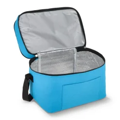 R-PET 600D Dwukomorowa torba chłodząca 30 x 20 x 24 cm 12L / Jasnoniebieski LT95393-N0012