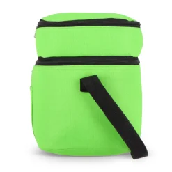 R-PET 600D Dwukomorowa torba chłodząca 30 x 20 x 24 cm 12L / Jasnozielony LT95393-N0032