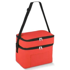 R-PET 600D Dwukomorowa torba chłodząca 30 x 20 x 24 cm 12L / Pomarańczowy LT95393-N0026
