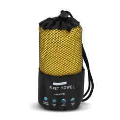 R-PET Szybkoschnący ręcznik 40×80 cm z woreczkiem, sublimacja. / żółty LT97214-N0041