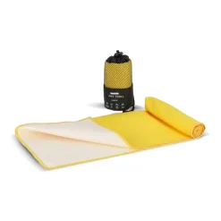R-PET Szybkoschnący ręcznik 40×80 cm z woreczkiem, sublimacja. / żółty LT97214-N0041