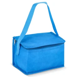 R-PET 6 Torba chłodząca na puszki z włókniny 20 x 13 x 12,5 cm 75g/m² / Jasnoniebieski LT95390-N0012