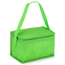R-PET 6 Torba chłodząca na puszki z włókniny 20 x 13 x 12,5 cm 75g/m² / Jasnozielony LT95390-N0032