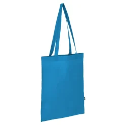 R-PET Torba transportowa z długimi uchwytami z włókniny 38 x 42 cm 75 g/m² / Ciemnoniebieski LT91328-N0010