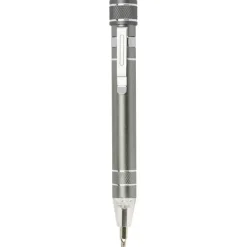 Śrubokręt, 6 końcówek, lampka LED / Szary V5764-19