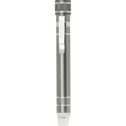 Śrubokręt, 6 końcówek, lampka LED / Szary V5764-19