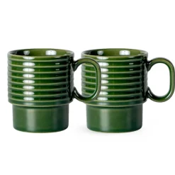 Sagaform Coffee & More Kubek do kawy 2 szt. 250 ml / Ciemnozielony LT52207-N0030